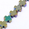 Electroplate Non-magnetic Synthetic Hematite Beads Strands G-I096-02-3