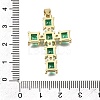 Brass Pave Cubic Zirconia Pendants CU-CBAE7DF-11G-C01-3