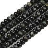 Natural Black Spot Jasper Beads Strands G-L647-D06-4x6mm-2