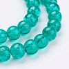 Crackle Glass Beads Strands X-CCG-Q001-10mm-15-2