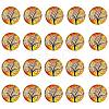 Half Round/Dome Tree Pattern Glass Flatback Cabochons for DIY Projects GGLA-YW0001-14F-1