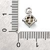 Brass Glass Charms KK-V011-35P-A-3