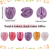 60Pcs 6 Colors Synthetic Coral Carved Flower Beads FIND-SC0023-24-2