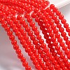 Painted Glass Bead Strands DGLA-S071-4mm-49-1