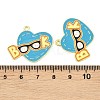 Alloy Enamel Pendants ENAM-L055-01J-01-3