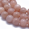 Natural Orange Sunstone Beads Strands G-D0013-76A-3