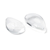 Transparent Teardrop Glass Cabochons GGLA-R024-30x20-3