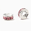 Brass Grade A Rhinestone Spacer Beads RB-A014-Z8mm-27S-1