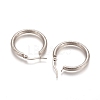 304 Stainless Steel Geometric Hoop Earrings STAS-D171-16B-P-2