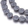 Non-magnetic Synthetic Hematite Bead Strands G-I208-11F-A-2