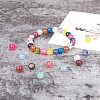 Dyed Natural Agate Faceted Round Beads G-NB0001-07-4