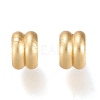 Matte Brass European Style Beads OPDL-H100-09MG-2