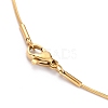 304 Stainless Steel Square Snake Chain Necklaces STAS-G244-83B-G-2