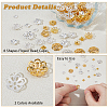 360Pcs 12 Styles Alloy & Brass Bead Caps FIND-HS0001-89-4