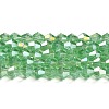 Transparent Electroplate Glass Beads Strands EGLA-A039-T4mm-B24-1