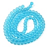 Baking Paint Transparent Glass Bead Strands GLAA-S031-8mm-37-2