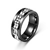 304 Stainless Steel Gear Rotatable Finger Rings FS-WGAD37A-25-1