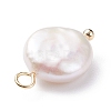 Natural Baroque Pearl Keshi Pearl Pendants X-PALLOY-JF01494-01-4