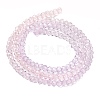 Transparent Painted Glass Beads Strands X-DGLA-A034-T1mm-A05-5