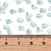 Transparent Inside Colours Glass Seed Beads SEED-T007-13N-4