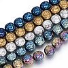 Electroplate Non-magnetic Synthetic Hematite Beads Strands G-Q486-68-1