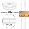 10 Yards Polyester Pleated Lace Trim OCOR-WH0080-93A-2