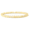 4mm Round Natural Yellow Jade Beads Bracelet for Men KG3069-31-1