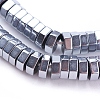 Electroplated Non-magnetic Synthetic Hematite Bead Strand G-E431-02B-1