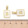 Ion Plating(IP) 304 Stainless Steel Pave Shell Pendants STAS-G327-01G-B-3