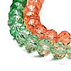 Transparent Painted Glass Beads Strands DGLA-A034-T8mm-A04-4