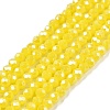 Electroplate Glass Beads Strands EGLA-A044-P1mm-A04-1