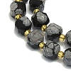 Natural Snowflake Obsidian Beads Strand G-I376-D08-01-3