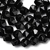 Natural Black Onyx  Beads Strands G-Z119-A04-02-5