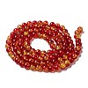 Spray Painted Crackle Glass Beads Strands CCG-Q002-8mm-10-2