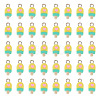 100Pcs Handmade Polymer Clay Charms CLAY-TA0001-96C-2