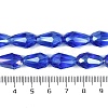 Transparent Electroplate Glass Beads Strands EGLA-N013-T10mm-B11-4