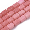 Natural Gemstone Rhodochrosite Stone Column Beads Strands X-G-S115-08-1