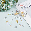 Beebeecraft 20 Pairs 2 Colors Brass Earring Hooks KK-BBC0002-65-7