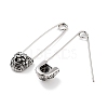 316 Surgical Stainless Steel Safety Pin Hoop Earrings for Women EJEW-Z050-32A-AS-2