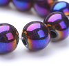 Non-magnetic Synthetic Hematite Beads Strands X-G-S096-4mm-6-2
