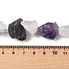 Natural Quartz Crystal and Amethyst Beads Strands G-S386-C14-5