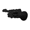 Rock Theme Electric Guitar with Word Rock Star Enamel Pins JEWB-D310-04EB-03-2