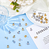 40pcs 2 Colors 304 Stainless Steel Stud Earring Findings STAS-DC0017-01-4