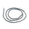 Electroplate Glass Beads Strands X-EGLA-F149-FR-02-4