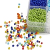 8 Colors Glass Seed Beads SEED-YW0001-59-5