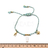 Fish & Carb & Whale 304 Stainless Steel Bracelets BJEW-K237-18G-5