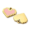 304 Stainless Steel Enamel Charms STAS-L022-005G-2