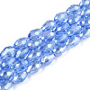 Electroplate Glass Beads Strands LS-EGLA-R008-11x8mm-6-1