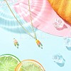 2Pcs 2 Colors 304 Stainless Steel Pendants STAS-CJ0003-50-6