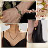 100Pcs 10 Colors Synthetic Lava Rock Beads G-ME0001-11-4
